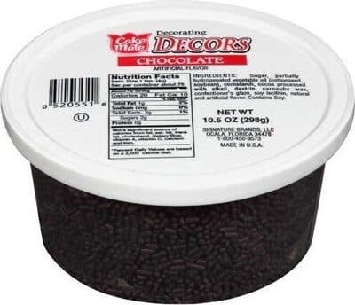 CAKE MATE, CHOCOLATE SPRINKLES DECORS
