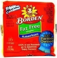 AMERICAN FAT FREE SINGLES PASTEURIZED PREPARED CHEESE PRODUCT, AMERICAN