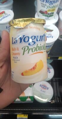 LA YOGURT, PROBIOTIC BLENDED LOWFAT YOGURT, PEACH