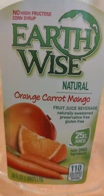 FRUIT JUICE BEVERAGE, ORANGE CARROT MANGO