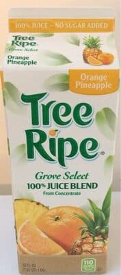 100% JUICE BLEND FROM CONCENTRATE, ORANGE PINEAPPLE