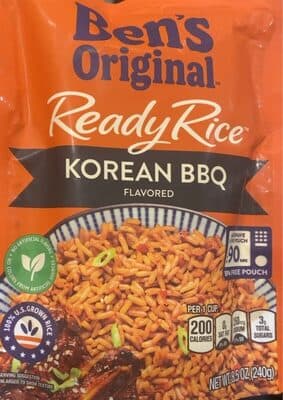 BEN'S ORIGINAL READY RICE KOREAN BBQ FLAVORED, 8.5 OZ