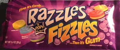 RAZZLES FIZZLES GUM