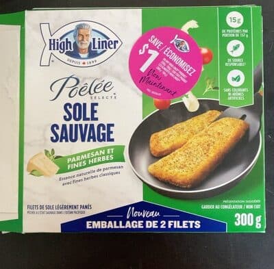 PARMESAN HERB LIGHTLY BREADED SOLE FILLETS, PARMESAN HERB