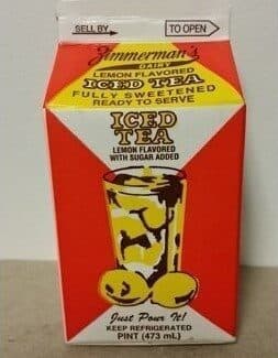 ZIMMERMAN'S DAIRY, DIET ICED TEA
