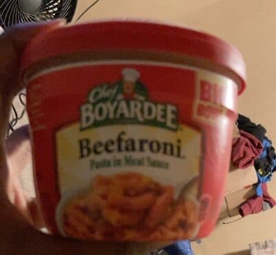 BEEFARONI PASTA IN MEAT SAUCE BIG BOWL, BEEFARONI