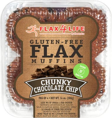 FLAX4LIFE, FLAX MUFFINS, CHUNKY CHOCOLATE CHIP