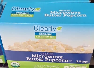 ORGANIC MICROWAVE BUTTER FLAVOR POPCORN