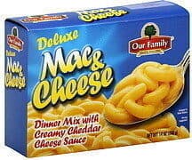 DELUXE MAC & CHEESE DINNER MIX WITH CREAMY CHEDDAR CHEESE SAUCE, DELUXE
