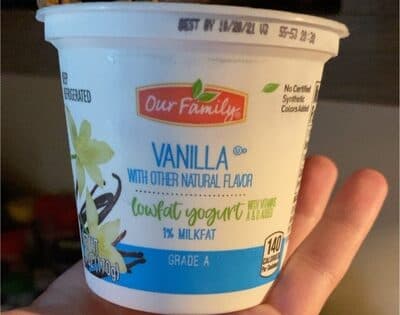 VANILLA LOWFAT YOGURT, VANILLA