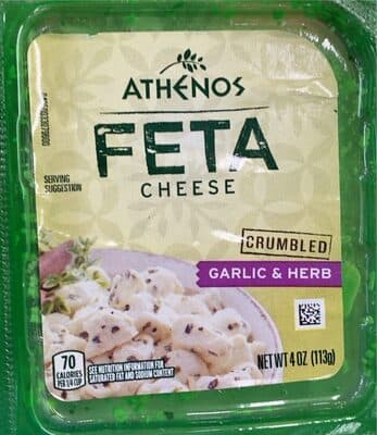 ATHENOS, FETA CHEESE, GARLIC & HERB, GARLIC & HERB