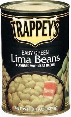 TRAPPEY'S, BABY GREEN LIMA BEANS, SLAB BACON
