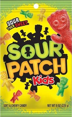 SOUR PATCH KIDS SOFT CANDY KIDS FAT FREE1X8 OZ
