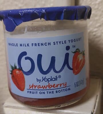 Oui by Yoplait Strawberry French Style Yogurt