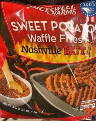 NASHVILLE HOT SWEET POTATO WAFFLE FRIES, NASHVILLE HOT
