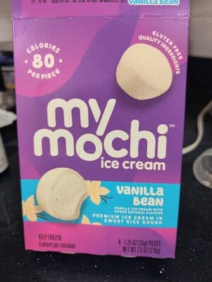 VANILLA BEAN MOCHI ICE CREAM, VANILLA BEAN