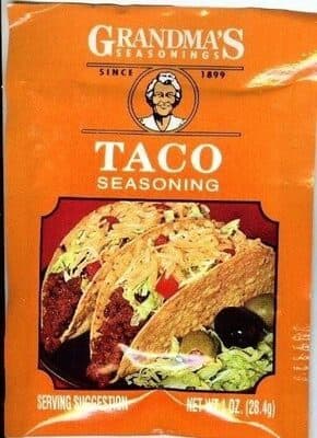 GRANDMA'S SEASONINGS, TACO SEASONNING