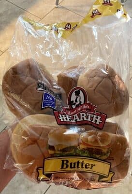 BUTTER HAMBURGER BUNS, BUTTER