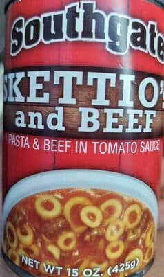 SKETTI O'S AND BEEF PASTA & BEEF IN TOMATO SAUCE