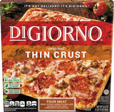 DIGIORNO, ORIGINAL THIN CRUST PIZZA, FOUR MEAT, FOUR MEAT