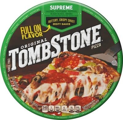 SUPREME BUTTERY, CRISPY CRUST ZESTY SAUCE ORIGINAL PIZZA, SUPREME