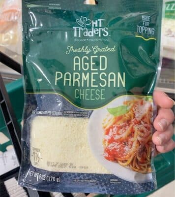 AGED PARMESAN FRESHLY GRATED CHEESE, AGED PARMESAN