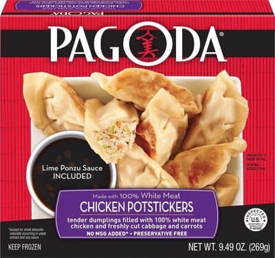 CHICKEN POTSTICKERS.