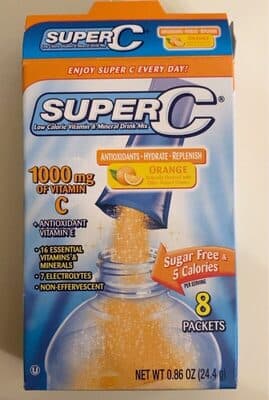 ORANGE LOW CALORIE VITAMIN & MINERAL DRINK MIX, ORANGE