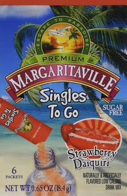 STRAWBERRY DAIQUIRI DRINK MIX SINGLES TO GO!, STRAWBERRY DAIQUIRI