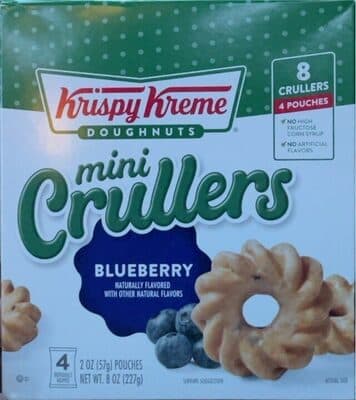 BLUEBERRY MINI CRULLERS DOUGHNUTS, BLUEBERRY