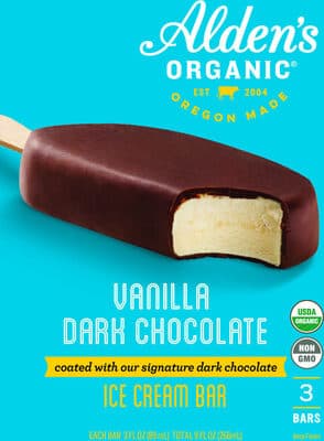 ORGANIC VANILLA ICE CREAM & DARK CHOCOLATE BARS