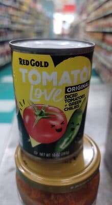 Red Gold 10oz Petite Diced Tomatoes w/ Green Chilies