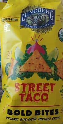 ORGANIC STREET TACO BOLD BITE-SIZED TORTILLA CHIPS, STREET TACO