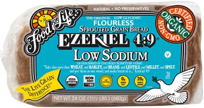 FOOD FOR LIFE, EZEKIEL 4:9, LOW SODIUM SPROUTED GRAIN BREAD, ORIGINAL