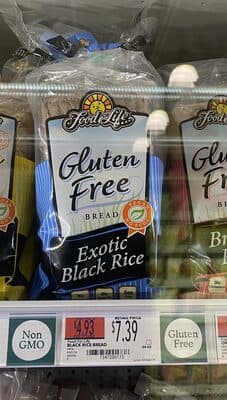 FOOD FOR LIFE, GLUTEN FREE, EXOTIC BLACK RICE BREAD