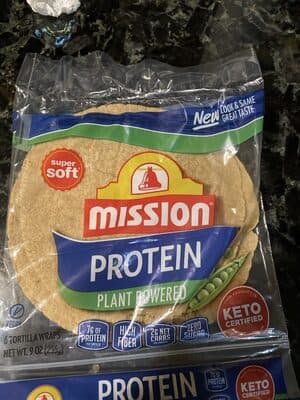 PLANT POWERED PROTEIN TORTILLA WRAPS, TORTILLA