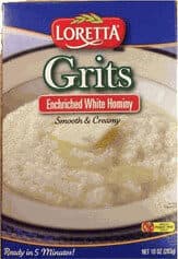WHITE CORN SMOOTH & CREAMY GRITS, WHITE CORN