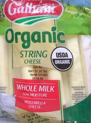 ORGANIC STRING CHEESE, STRING