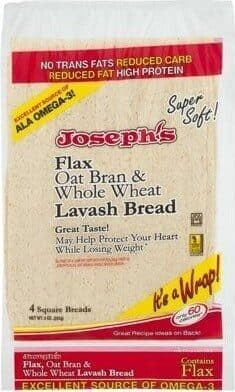 FLAX OAT BRAN & WHOLE WHEAT LAVASH BREAD, FLAX OAT BRAN & WHOLE WHEAT