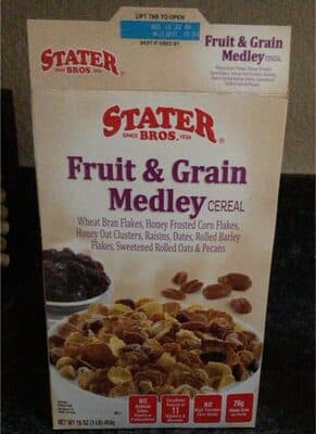 FRUIT & CRISP CEREAL WITH REAL RAISINS, DATES & PECANS
