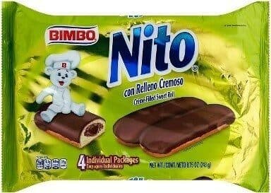 NITO CHOCOLATE CREME-FILLED SWEET BAKED GOOD CHOCOLATE, CHOCOLATE