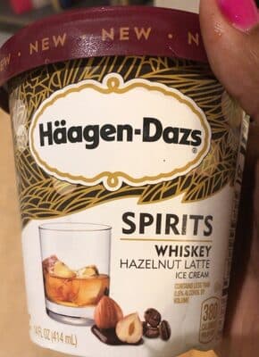 WHISKEY HAZELNUT LATTE ICE CREAM, WHISKEY HAZELNUT LATTE