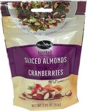 SLICED ALMONDS & CRANBERRIES