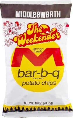 MIDDLESWARTH, THE WEEKENDER, POTATO CHIPS, BAR-B-Q
