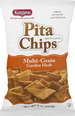PITA LIGHT & CRUNCHY MULTIGRAIN GARDEN HERB CHIPS, MULTIGRAIN GARDEN HERB