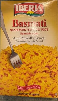 SPANISH STYLE YELLOW BASMATI SEASONED RICE, SPANISH STYLE YELLOW BASMATI