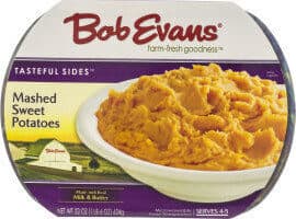 BOB EVANS TASTEFUL SIDES MASHED SWEET POTATOES, 22 OZ
