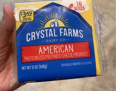 AMERICAN PASTEURIZED PREPARED CHEESE PRODUCT SLICES, AMERICAN