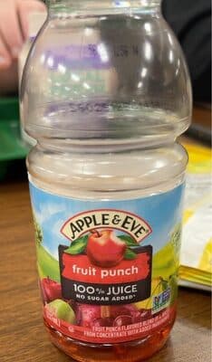 100% FRUIT PUNCH JUICE FLAVORED BLEND OF 4 JUICES FROM CONCENTRATE, FRUIT PUNCH