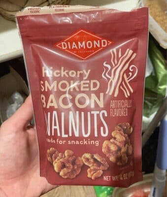 HICKORY SMOKED BACON WALNUTS, HICKORY SMOKED BACON